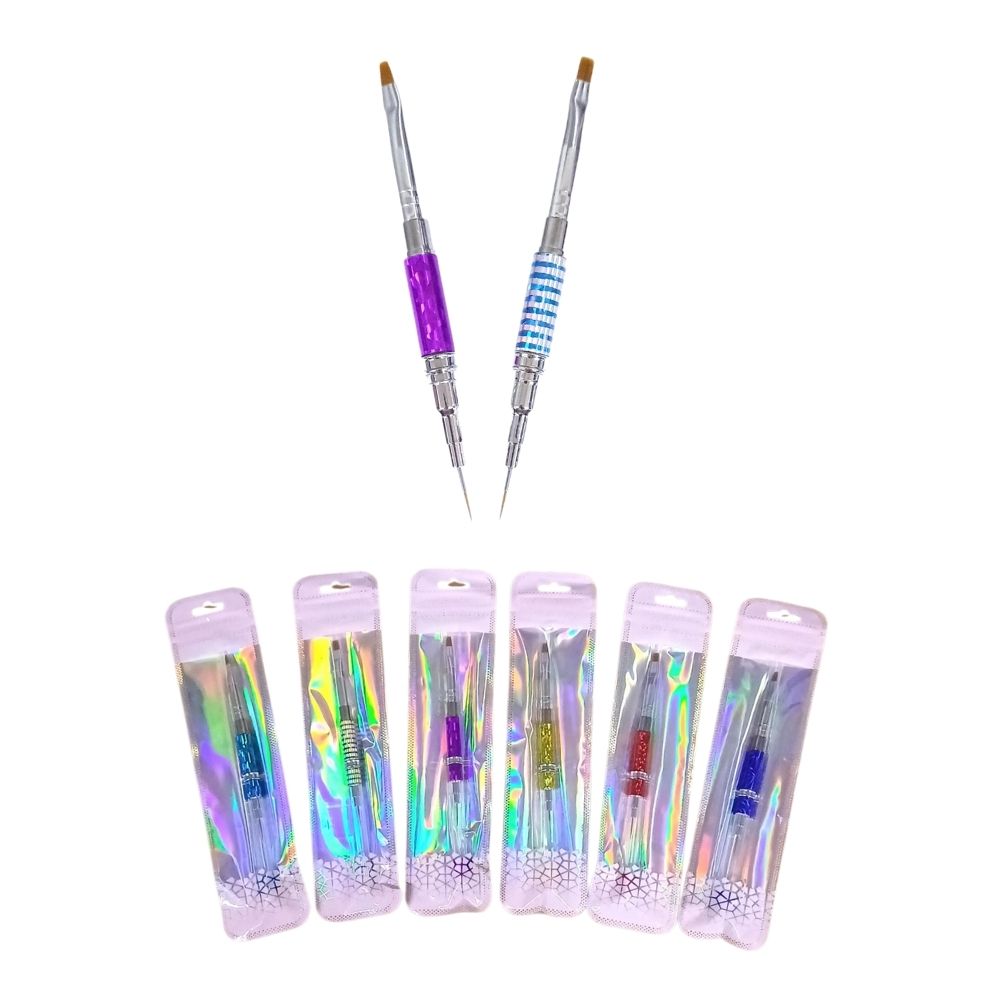 PINCEL PARA DECORACION DE UÑAS 12PCS