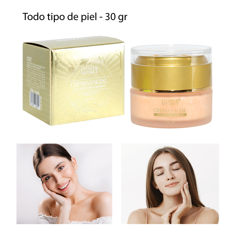 CREMA FACIAL con ácido hialurónico 30g