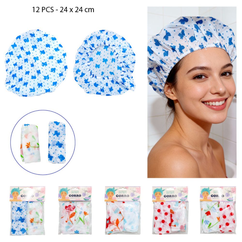 GORRO DE DUCHA PACK 2 - 24X24CM