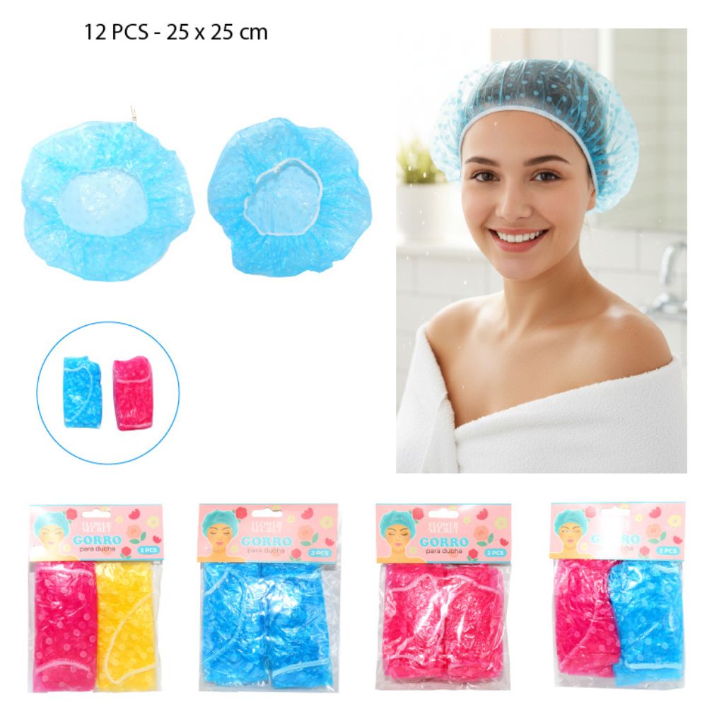 GORRO DE DUCHA PACK 2 - 25X25CM