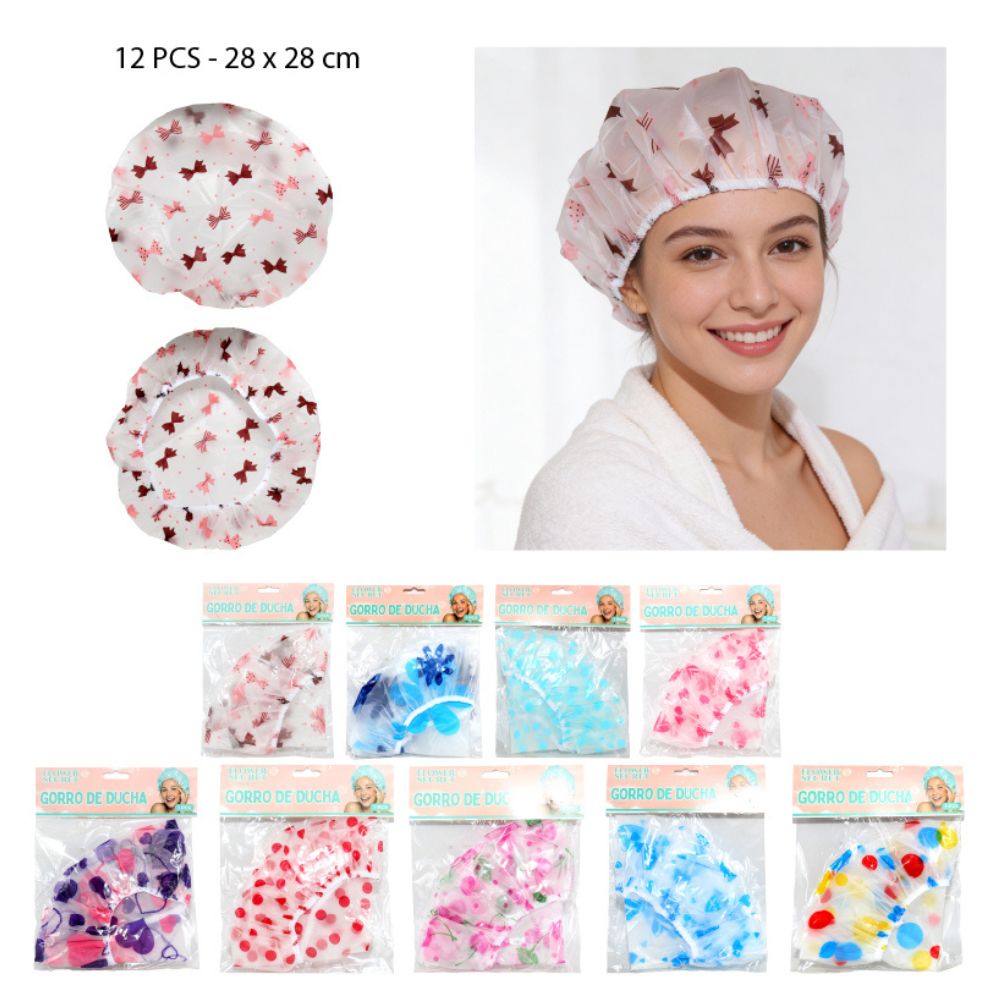 GORRO DE DUCHA 1PCS - 28X28CM