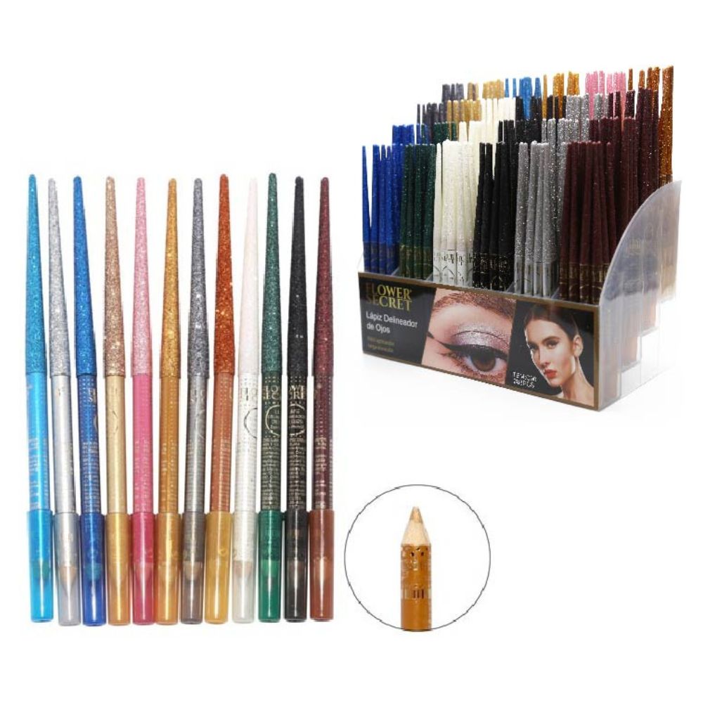 LAPICES DELINEADORES DE OJOS LARGA DURACION GLITTER 288 UND
