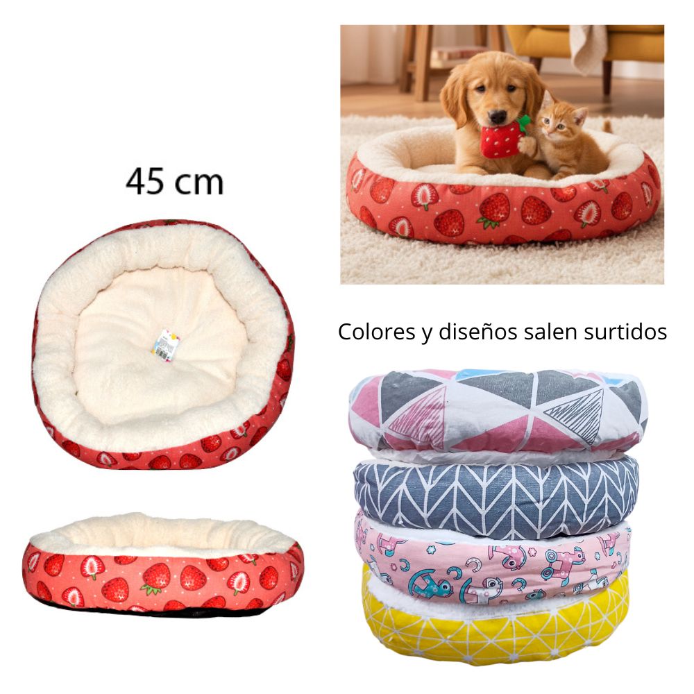 CAMA REDONDA PARA MASCOTAS 45cm