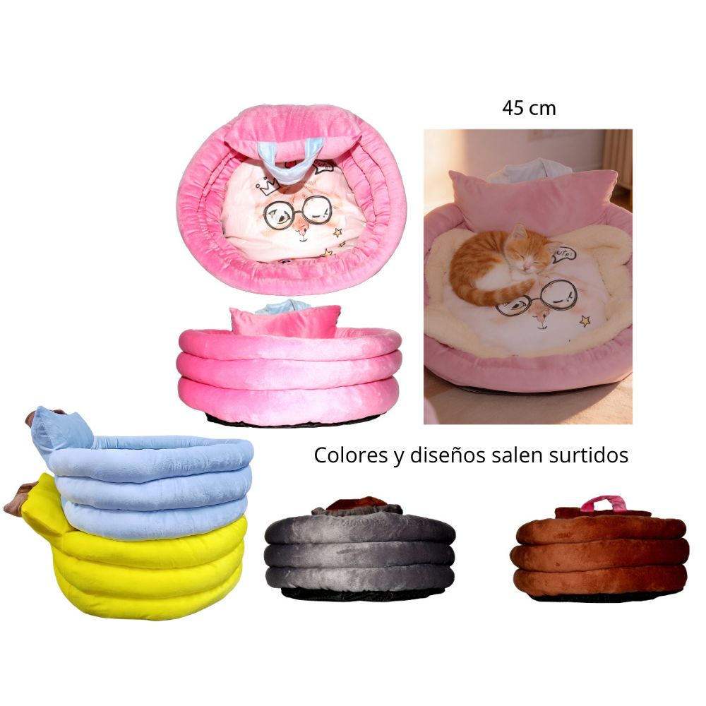 CAMA REDONDA DE PAREDES ALTAS PARA MASCOTAS  45cm