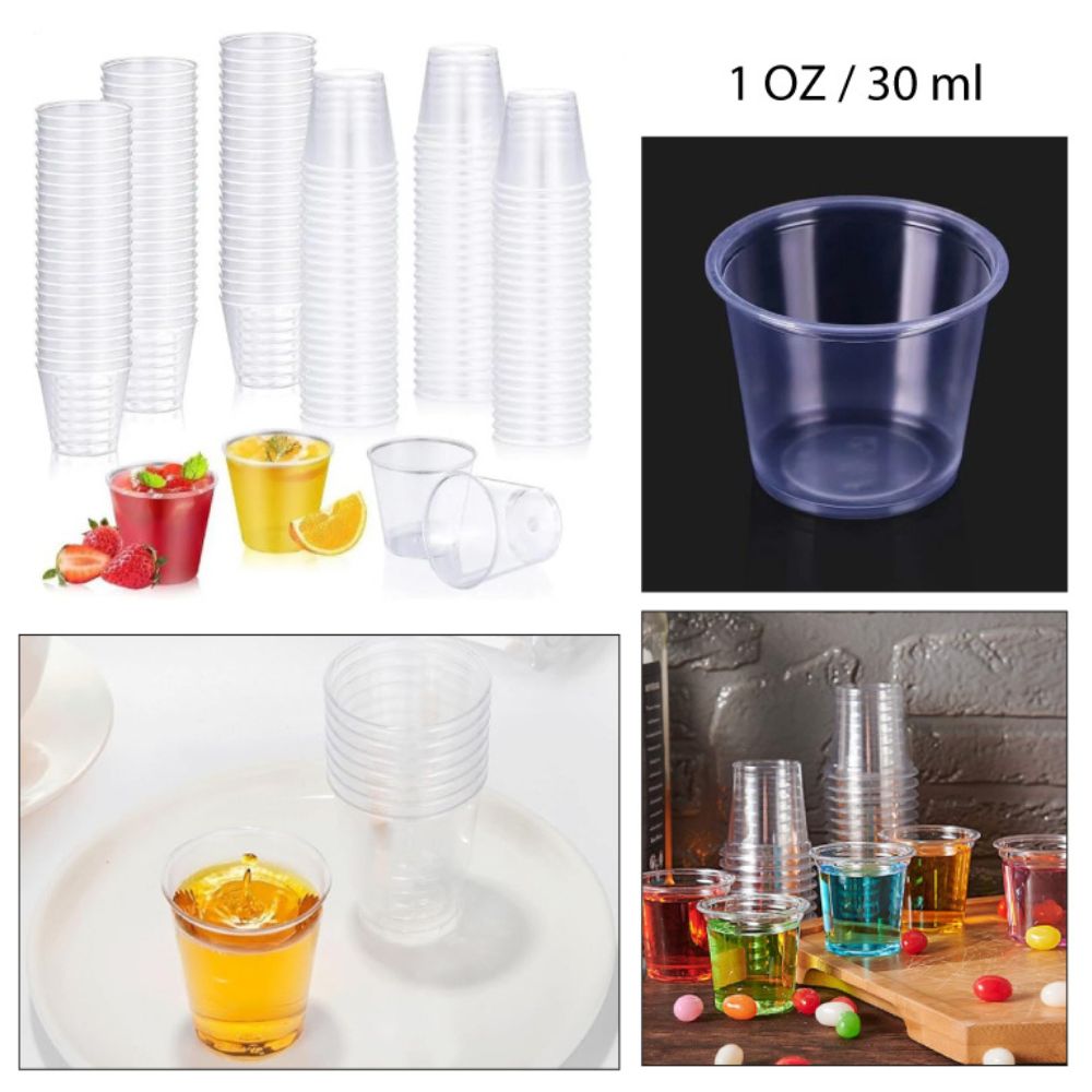 RECIPIENTE PARA SALSAS CON TAPA TRANSPARENTE 1 OZ - 30ML