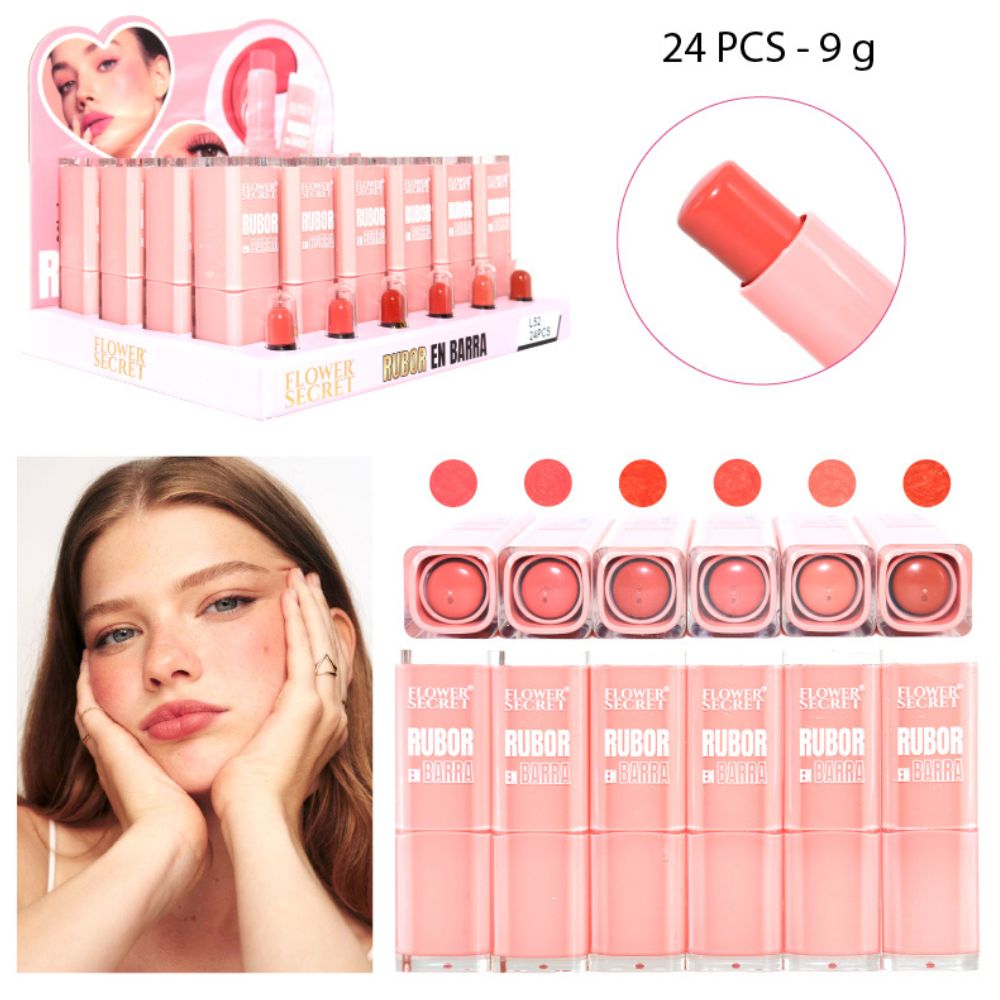 RUBOR EN BARRA 6 TONOS 9G