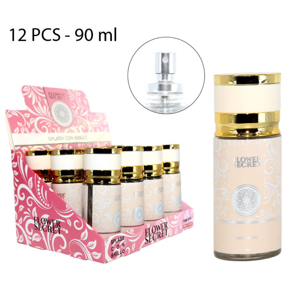 PERFUME MUJER SPLASH CON BRILLO 90ML