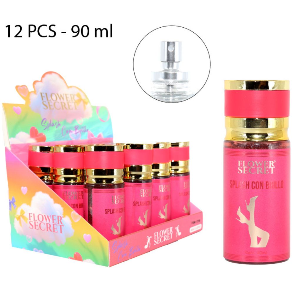 PERFUME MUJER SPLASH CON BRILLO 90ML