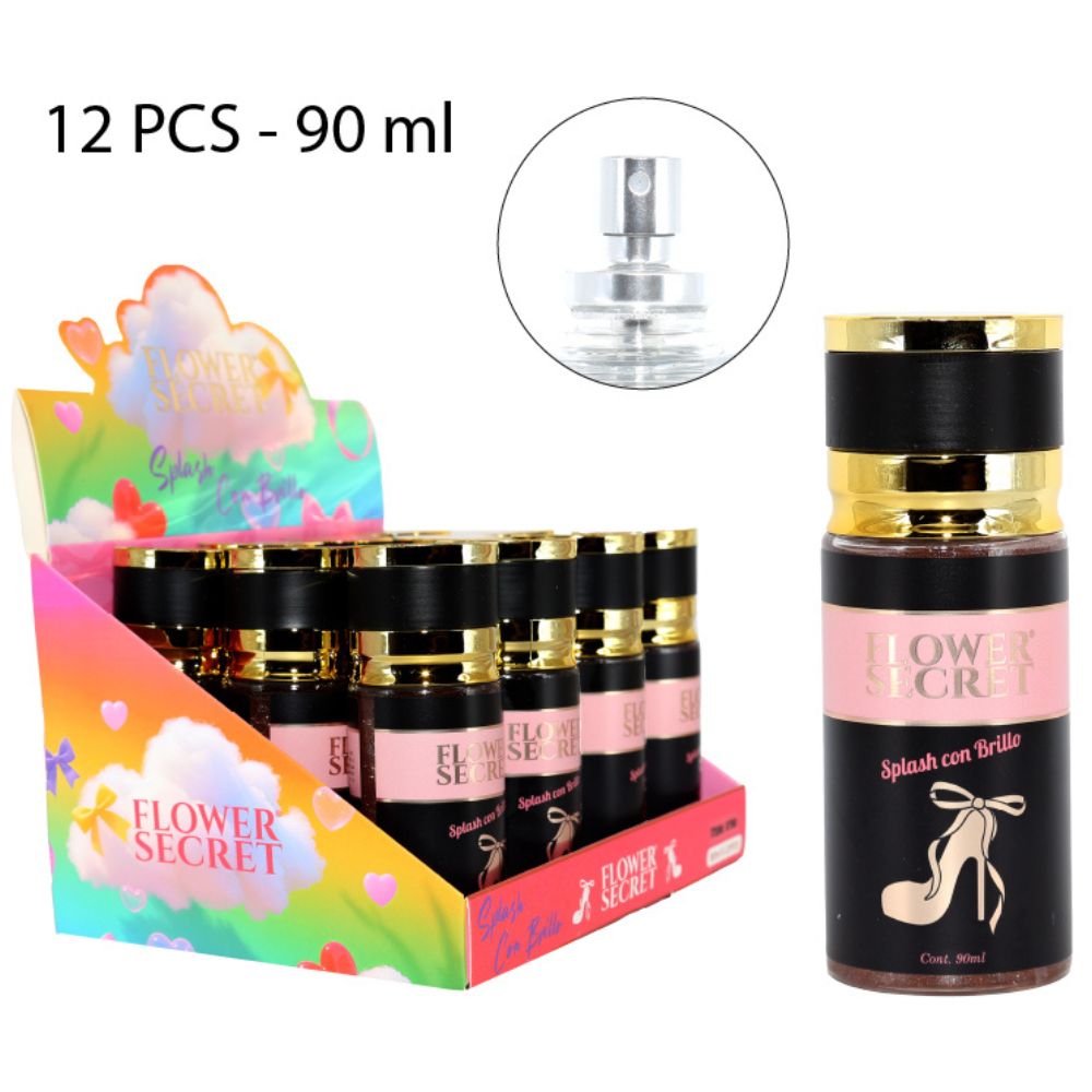 PERFUME MUJER SPLASH CON BRILLO 90ML