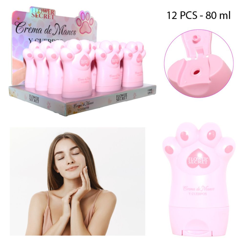 CREMA DE MANOS DISEÑO PATA DE GATO 80ML