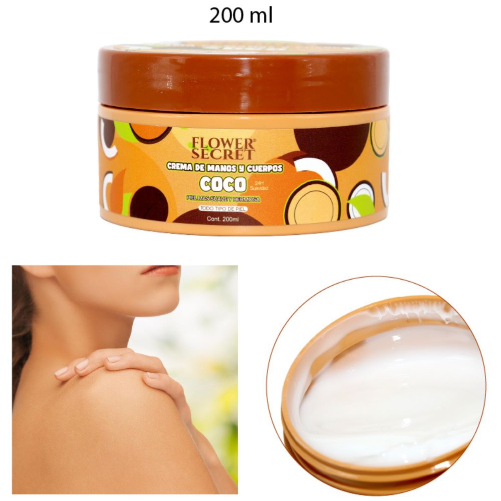 CREMA DE MANOS Y CUERPO - COCO 200ml