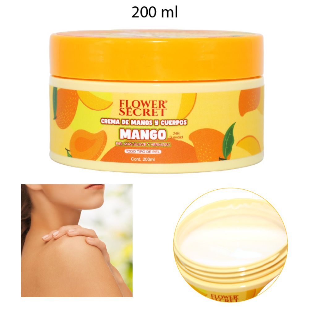 CREMA DE MANOS Y CUERPO mango 200ML