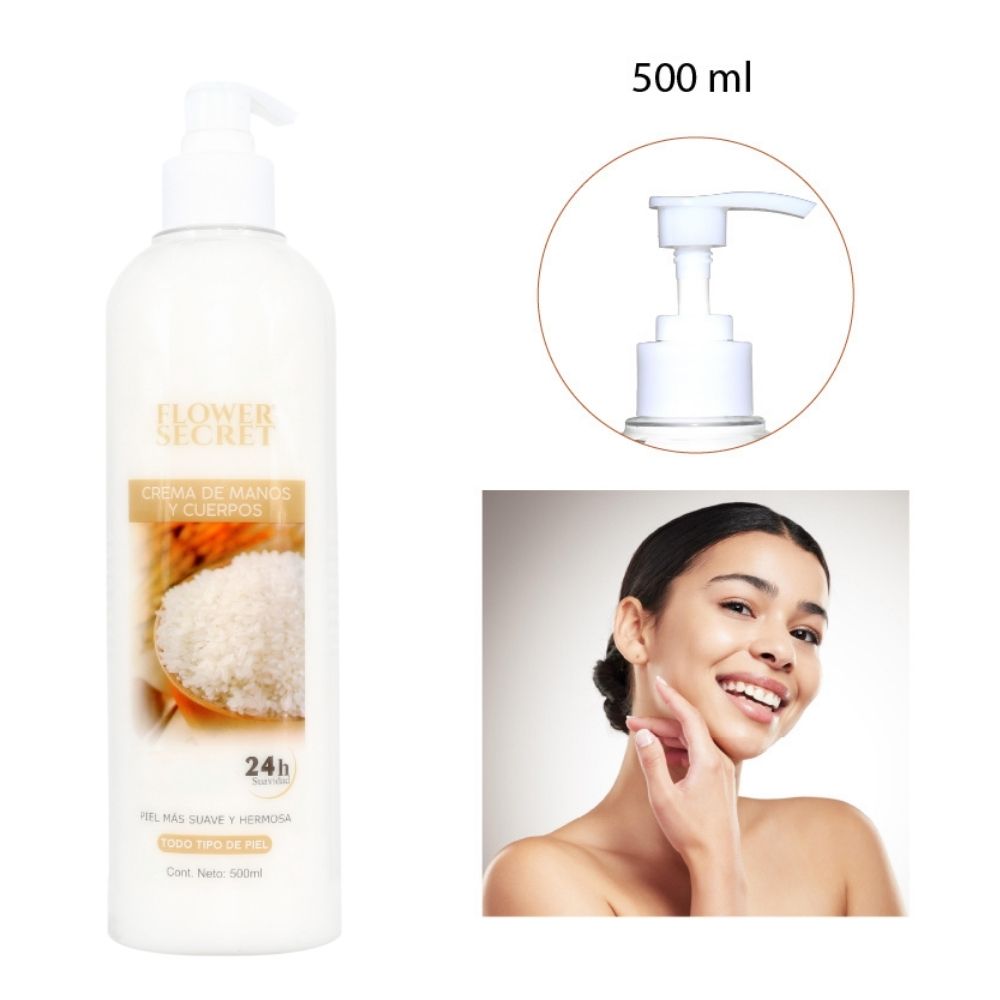 CREMA DE MANOS Y CUERPO - arroz 500-ML