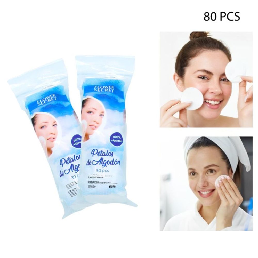 PÉTALOS DE ALGODÓN DESECHABLE 80pcs