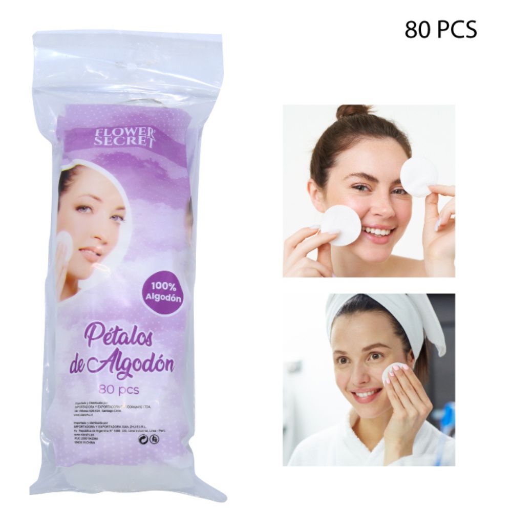 PÉTALOS DE ALGODÓN DESECHABLE 80pcs