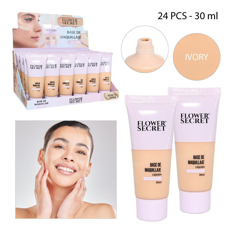 BASE DE MAQUILLAJE LÍQUIDA, TONO 2# IVORY – 30 ML