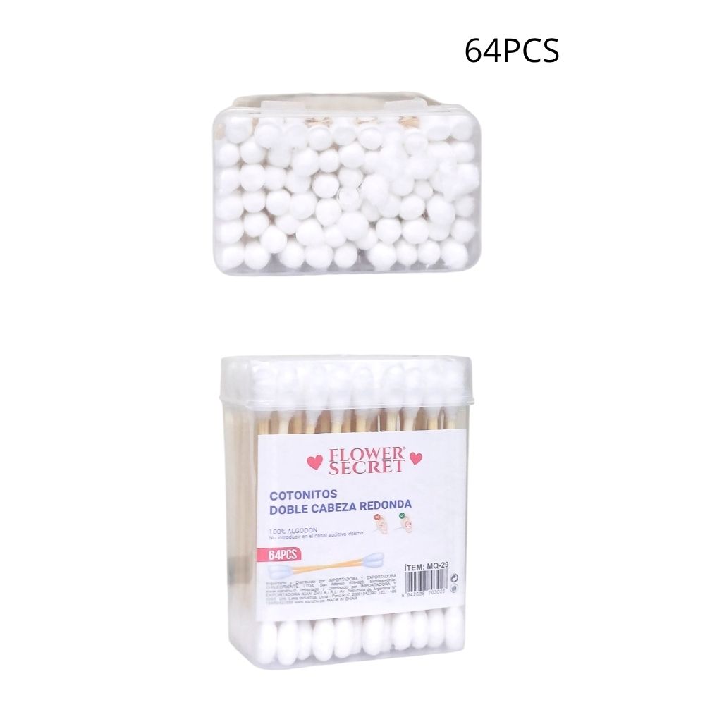 HISOPOS DE ALGODÓN 64PCS