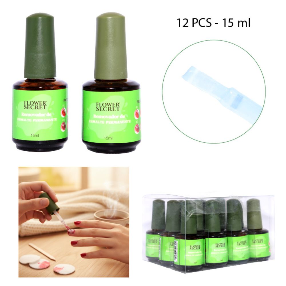 REMOVEDOR DE  POLYGEL 12PCS - 15ML