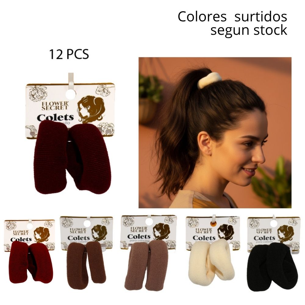 COLETS PARA EL CABELLO 12PCS