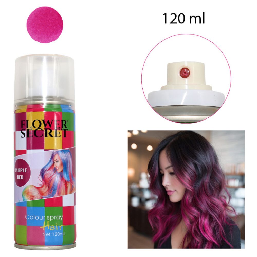 TINTURA CAPILAR SPRAY LAVABLE - COLOR PÚRPURA 120ML