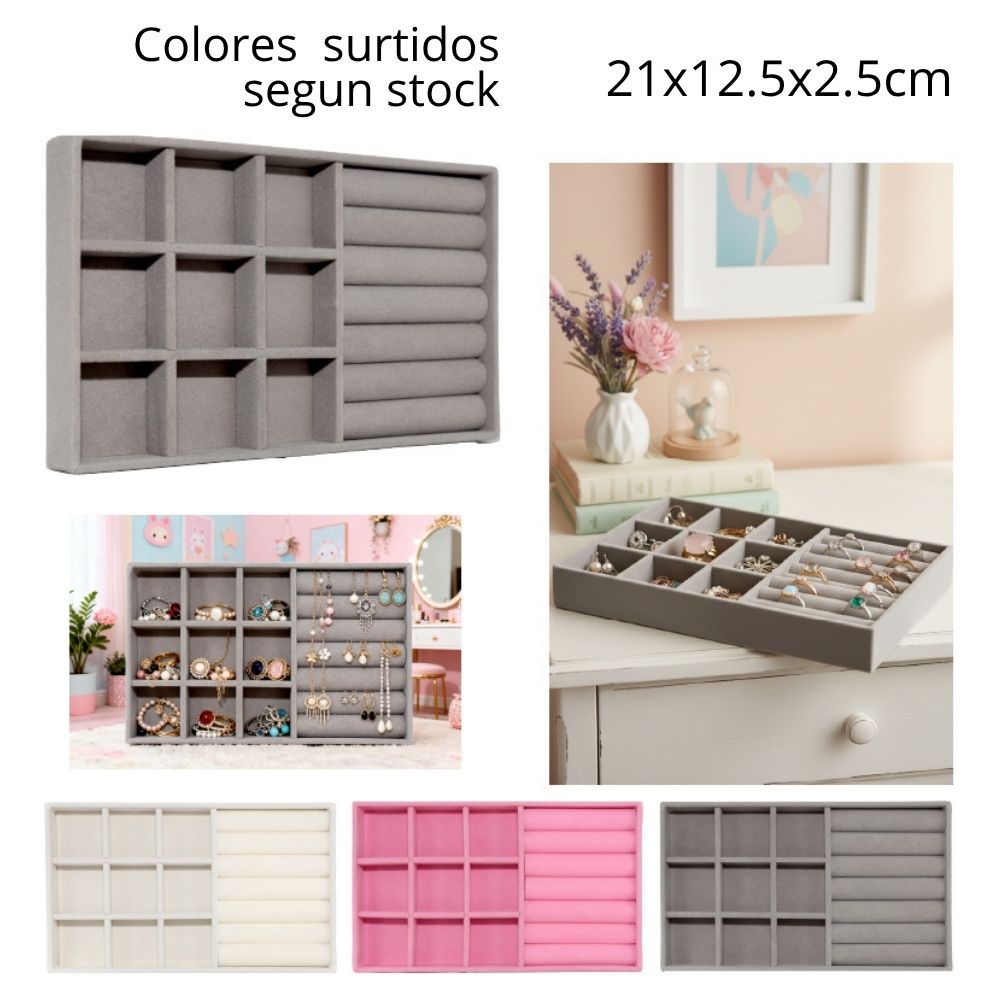 CAJA ORGANIZADORA PARA JOYAS 21x12.5x2.5cm
