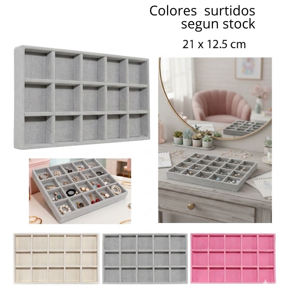 CAJA ORGANIZADORA PARA JOYAS 21X12.5CM