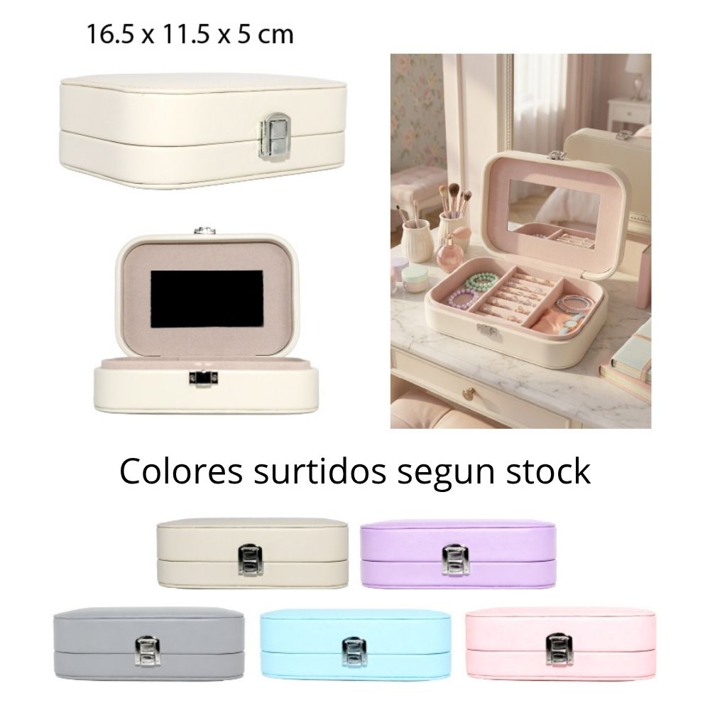 CAJA ORGANIZADORA PARA JOYAS MEDIANA 12X7.5X4CM