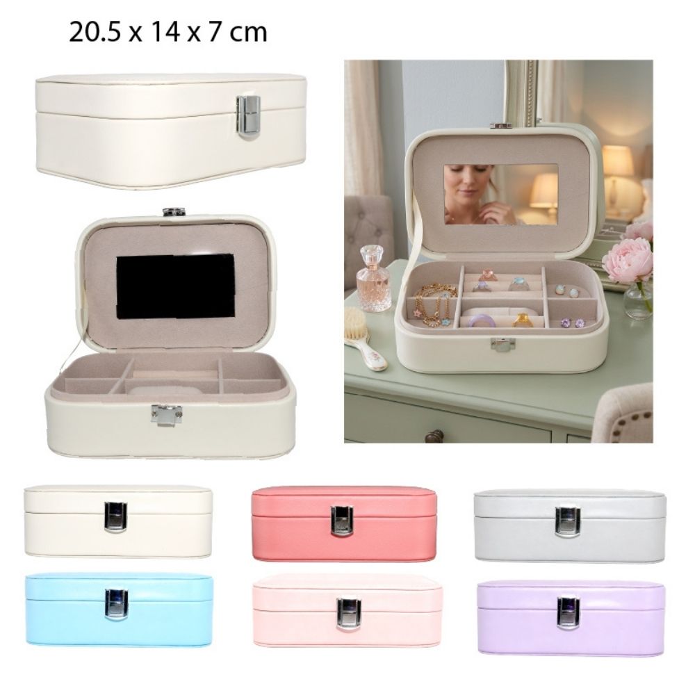 CAJA ORGANIZADORA PARA JOYAS PEQUEÑA 12X7.5X4CM