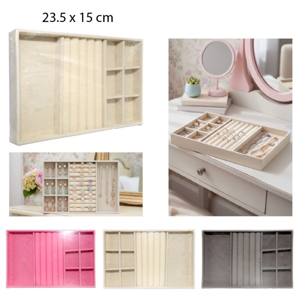 CAJA ORGANIZADORA PARA JOYAS 23.5X15CM