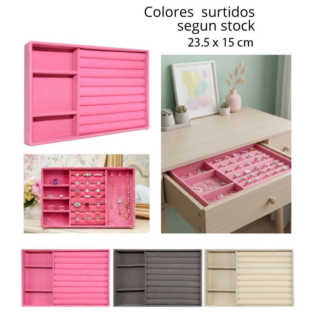 CAJA ORGANIZADORA PARA JOYAS 23.5X15CM