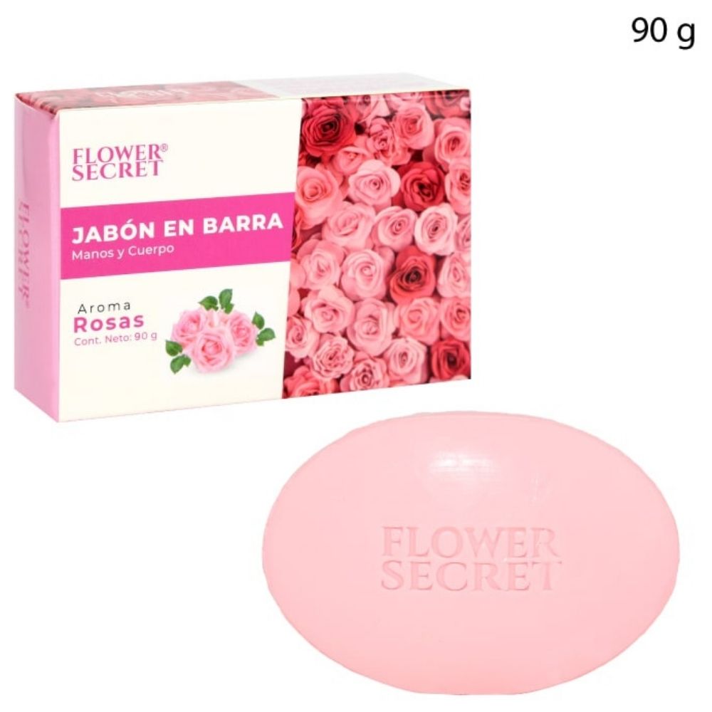 JABÓN EN BARRA AROMA rosas 90G