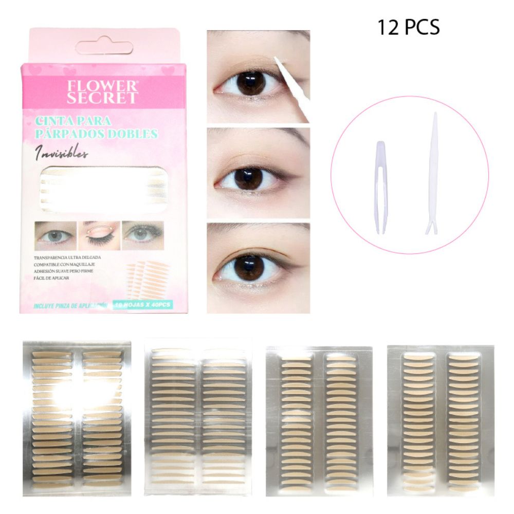 CINTA PARA PÁRPADOS MÁS PINZA DE APLICACIÓN SET DE 10PCS