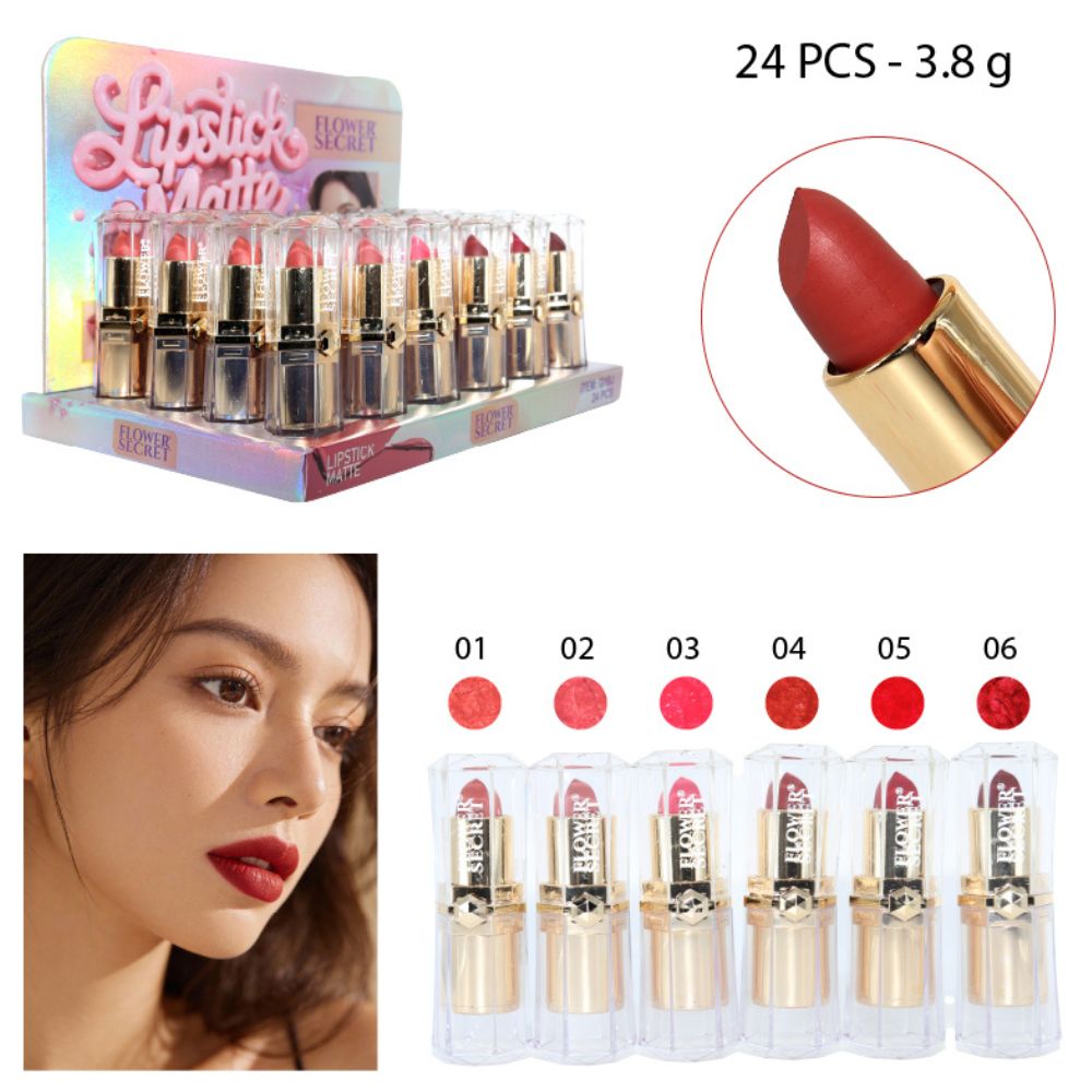 LABIAL MATTE EN BARRA 6 TONALIDADES 3.8G