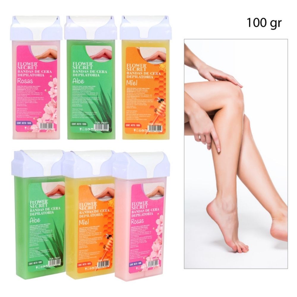 CARTUCHOS DE CERA DEPILATORIA EN ROLL ON 100 GR