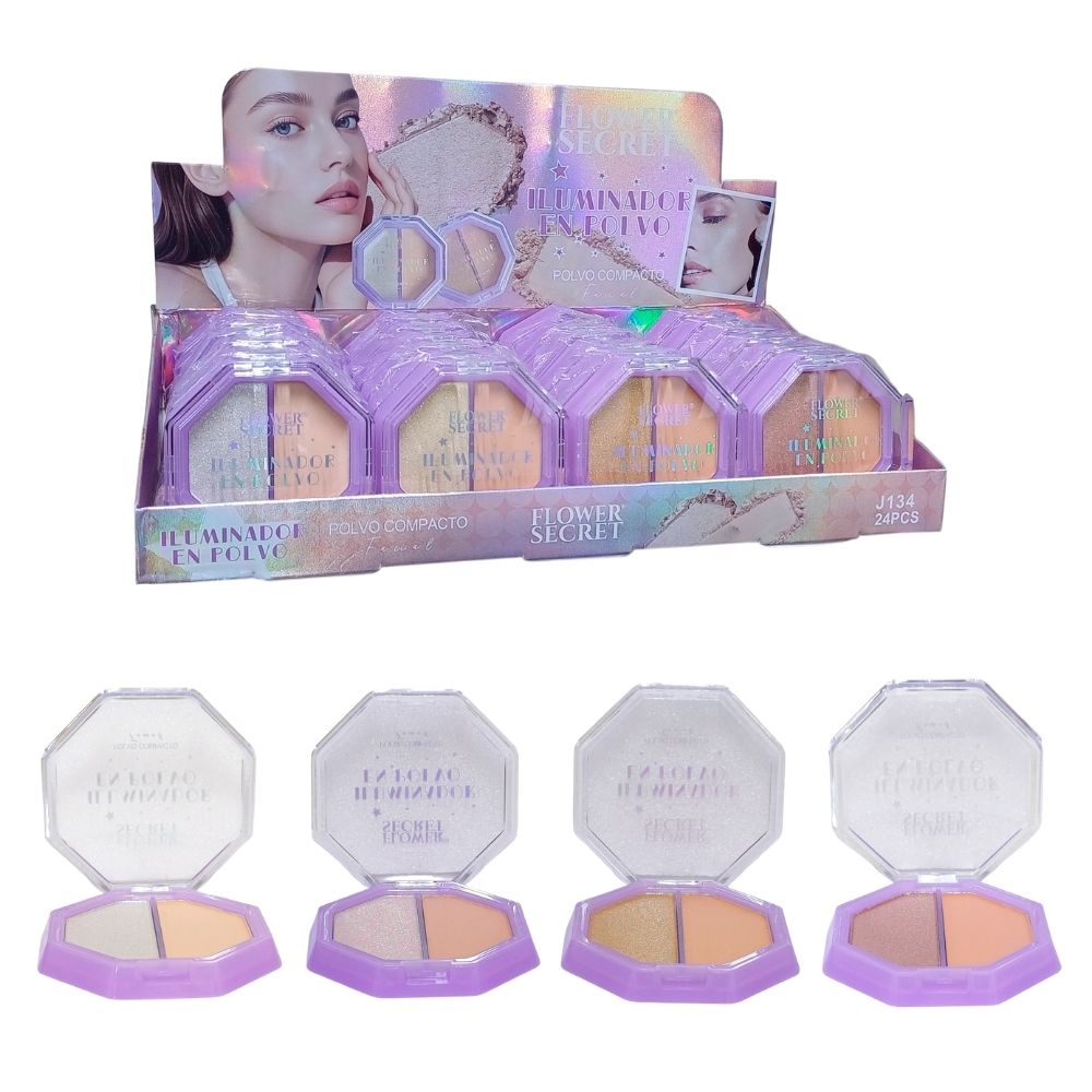 ILUMINADOR EN POLVO + POLVO COMPACTO 7GR